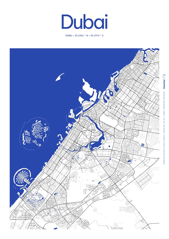 Poster - Dubai - DinA1 - Premium Matte Paper Poster - Galeriebild